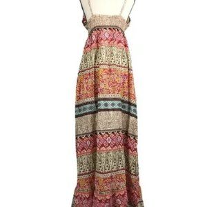 Raga Long Deep V-Camisole Dress Maxi Small